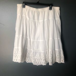 🐰EASTER Old Navy White Mid-Length Skirt - XL